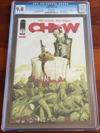 CHEW 1 CGC 9.  8 Image Comics - 1ST Appearance Of Tony Chu & Agent Mason Savoy. 8