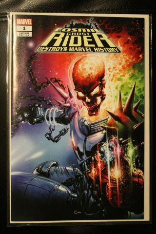Cosmic Ghost Rider Destroys Marvel History 1 Crain Variant Rare 48/1,  000 W/