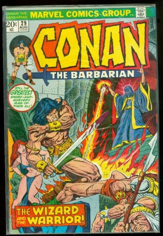 Conan The Barbarian 29 & 30,  Aug 1973,  John Buscema,  7.  0 - 8.  0