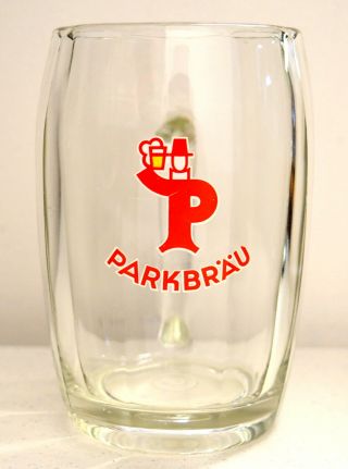 Vintage Parkbrau.  5 Liter Barware Beer Mug 5.  5 In.  Tall - Made In Germany