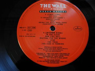 ROGER WATERS The Wall - Live In Berlin 2 LP 1990 Holland EX, 7