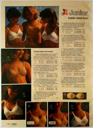 1979 Vintage PAPER PRINT AD Magic Cross bra padding lady lingerie underwear 2