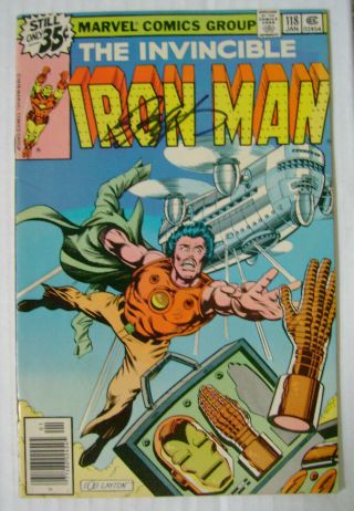 Iron Man 118 1st Appearance James Rhodes Layton Signed Fn/vf