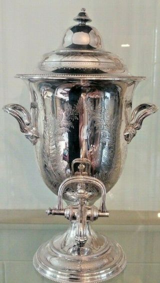 Magnificent Antique Elkington & Co Silver Plated Samovar C 1860,