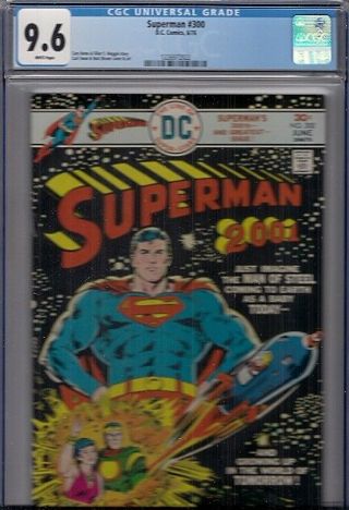 Superman 300 Cgc 9.  6 Ow - W,  1976,  Black Cover