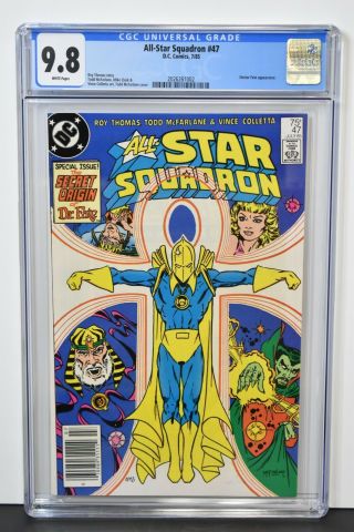 All - Star Squadron 47 (1985) Cgc Graded 9.  8 Doctor Fate Todd Mcfarlane Cover