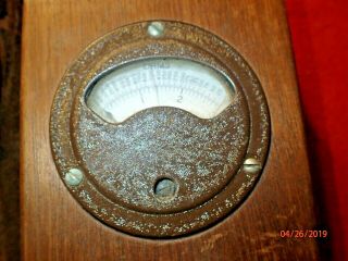 Vintage Wood - Cased Electrical Specialty Mfg Co Telephone Ohm Meter,  Leather Case 2