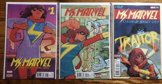 Ms Marvel (2016 - 18) Complete Series,  Issues 1 - 38 Marvel Kamala Kahn