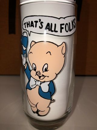 Looney Tunes Pepsi 1966 Collectors Glass Porky Pig Bugs Bunny Daffy Yosemite 6