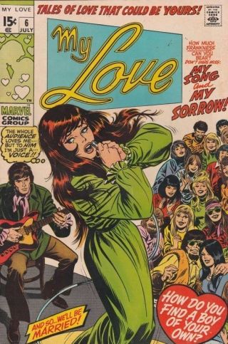 My Love 6 Strict 1970 Vf/nm High - Grade Tales Of Love Oregon Certificate 50 Off