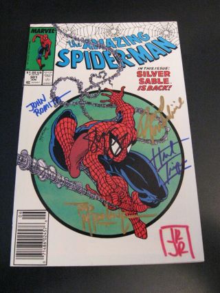 Omg Spider - Man 301—6x Signed Stan Lee•mcfarlane•2 Romitas•trimpe•michelinie