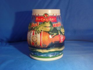 Budweiser Bud - Weis - Er Frog Stein 1996 Euc