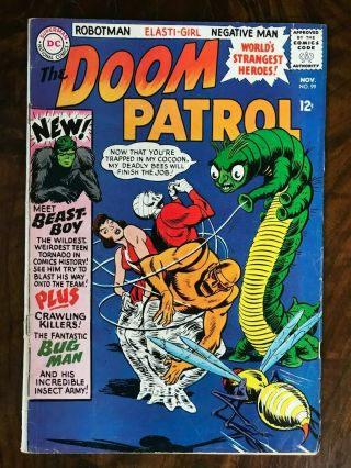 Doom Patrol 99 1st Appearance Of Beast Boy From Teen Titans G/vg 3.  0 1965 Sa