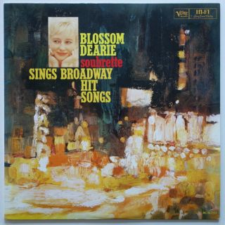 Blossom Dearie Soubrette Sings Broadway Hit Songs On Verve - Japan Lp Nm