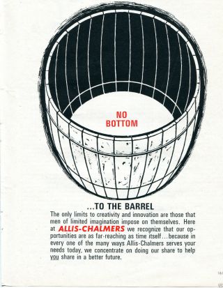 1963 Allis Chalmers Ac Tractors Print Ad No Bottom To The Barrel