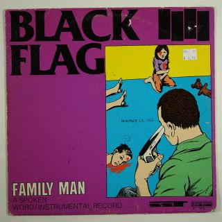 Black Flag " Family Man " Spoken Word/punk Rock Lp Sst