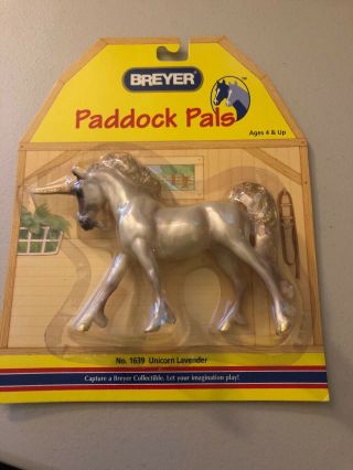 Breyer Paddock Pals 1639 Unicorn Lavender Nip Adult Collector