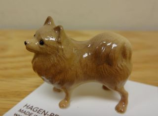 ➸ Hagen Renaker Dog Miniature Figurine Pomeranian Pom Pom