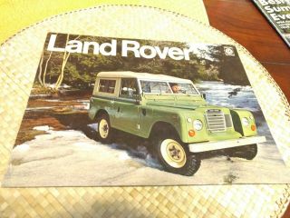Vintage Early 70s Land Rover Series 3 Dealer Sales Brochure Deluxe Hardtop
