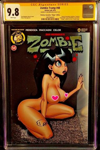 Zombie Tramp 48 Cgc Ss 9.  8 Mendoza Action Lab Comics Risque Edition Heroes Con