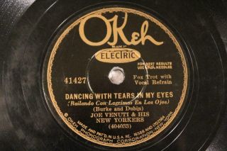 Jazz Joe Venuti Jack Teagarden Dancing With Tears In My Eyes - A/ - C Okeh 41427