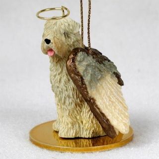 Soft Coated Wheaten Terrier Dog Angel Tiny One Ornament Figurine Statue