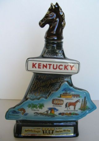 1967 Kentucky Bluegrass State Jim Beam Decanter 175th Anniversary