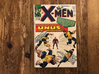 X - Men 8 Marvel Comics 1964 1st App Of Unus The Untouchable Combine