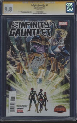 Infinity Gauntlet 1_cgc 9.  8 Ss_signed By Stan 