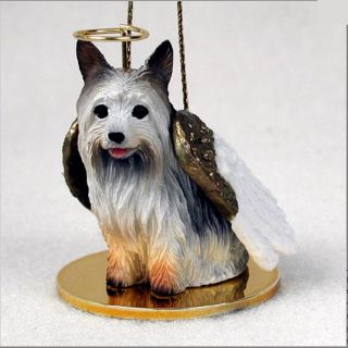 Silky Terrier Ornament Angel Figurine Hand Painted