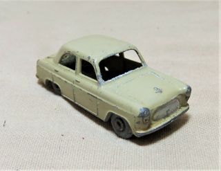 Vintage 1950s Moko Lesney Matchbox 1956 Ford Prefect Beige No.  30 8046