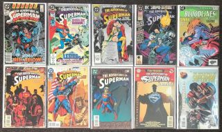 The Adventures Of Superman 1,  2,  3,  4,  5,  6,  7,  8,  9,  1,  000,  000 Dc Comics Annuals 1987