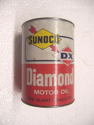 Sunoco / Dx Qt.  Oil Can.  1950,  60
