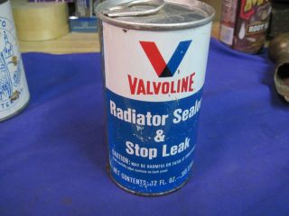 Valvoline Radiator Sealer Stop Leak Motor Oil 12 Oz Can Tin Gas Filling Service