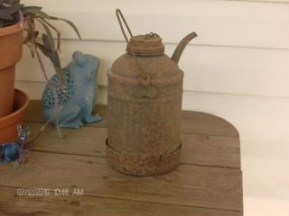 Antique Kerosene Can Over 150 Years Old Very Rusted