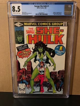 Savage She - Hulk 1 Cgc 8.  5 Marvel Comics 1st She - Hulk 1980