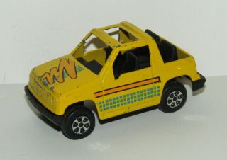 Tootsietoy Yellow Geo Tracker Diecast Metal And Plastic Vehicle