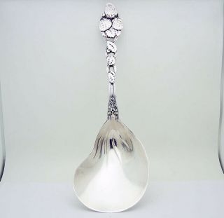 Antique Tiffany & Co.  Serving Spoon/ladle Sterling Silver Strawberry Pattern