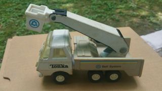 Vintage Toy 6 " Long Tonka Bell Telephone System Metal Bucket Truck 55010