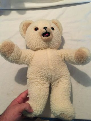 Vintage 1986 Russ Berrie Snuggle Bear Plush Stuffed Mascot