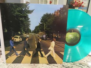The Beatles Abbey Road Green Apple Color Vinyl Lp Beauty Unplayed
