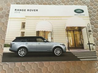 Land Rover Range Rover Prestige Sales Brochure 2016 Usa Edition
