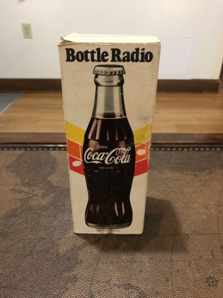 Vintage 70s Coca Cola Bottle Am Radio In Very Good