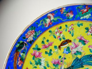 Antique Chinese Porcelain Charger Plate Famille Rose Peranakan Nyonya Straits 5