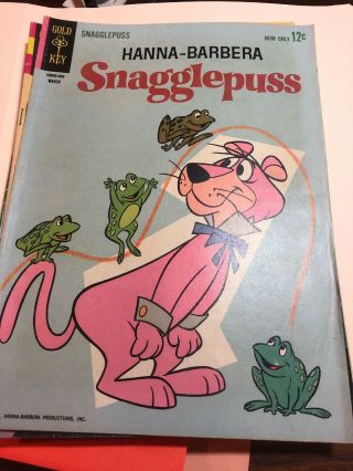 Snagglepuss 3 1962 - Gold Key - Hanna Barbera Vg