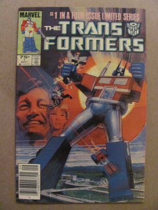 Transformers 1 Marvel Comics 1984 Series Newsstand Edition