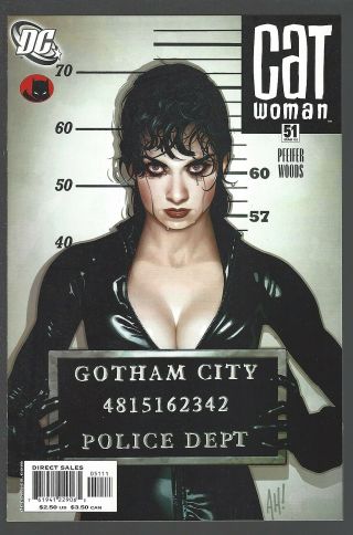 Catwoman 51 Iconic Adam Hughes " Lost Numbers " Cover Dc Comics 2006