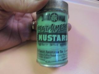 Vintage Great American Spice Tin Mustard Great American Tea Company