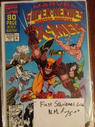 Marvel Heros Winter Special X - Men Nm First Appearance Of Squirrel Girl