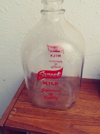 1 Gallon Glass Milk Jug